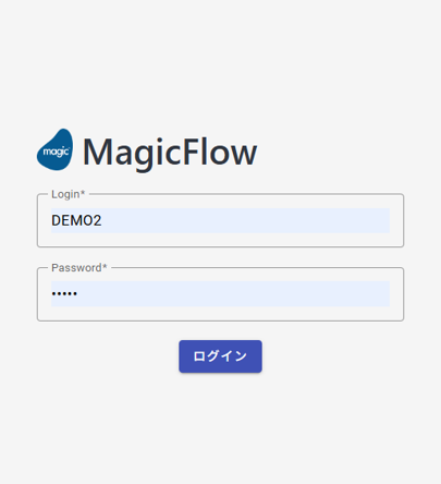 MagicFlow ログイン画面